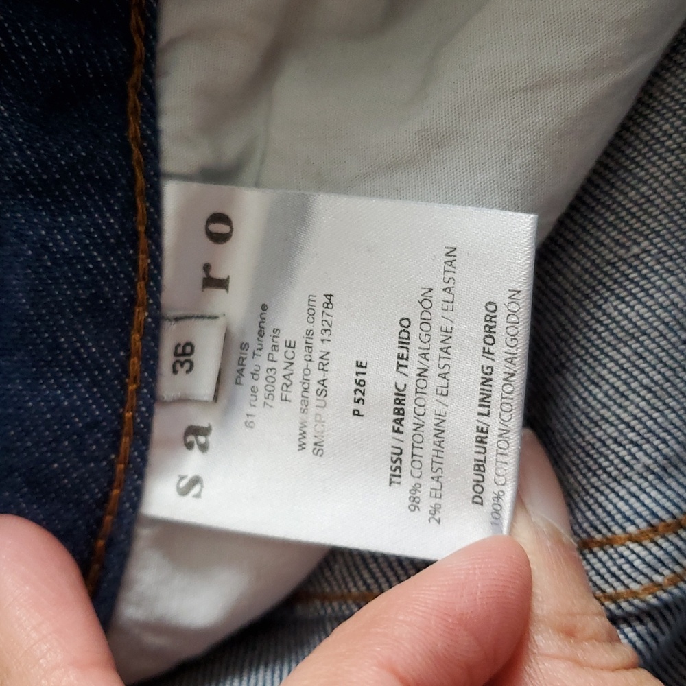 High Waisted Sandro Skinny Jeans - Picture 6 of 7
